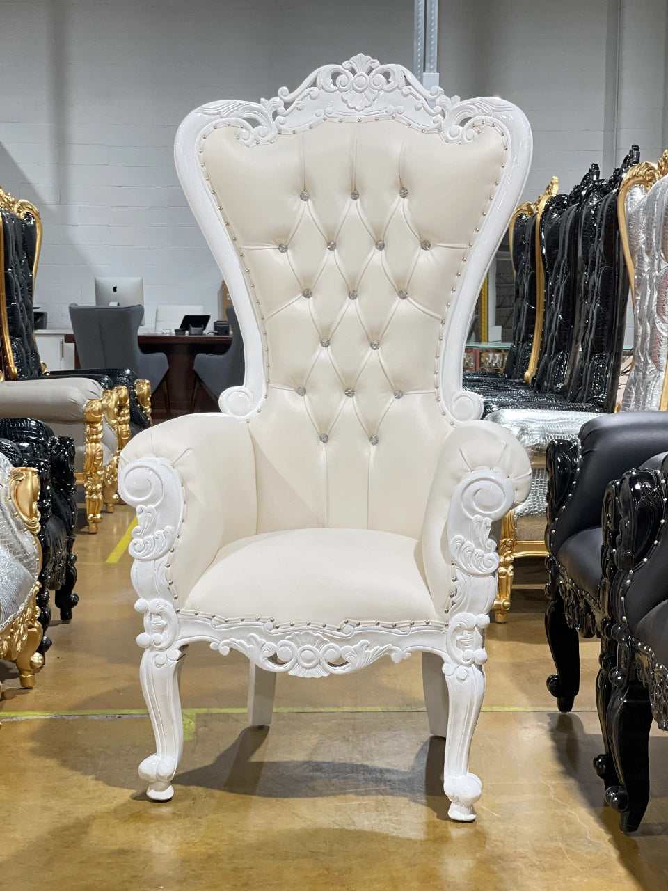 White throne 2024 chair for sale