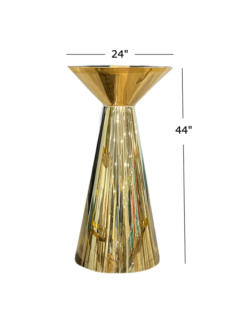 44" Monte Carlo Table • Gold | Stainless Steel