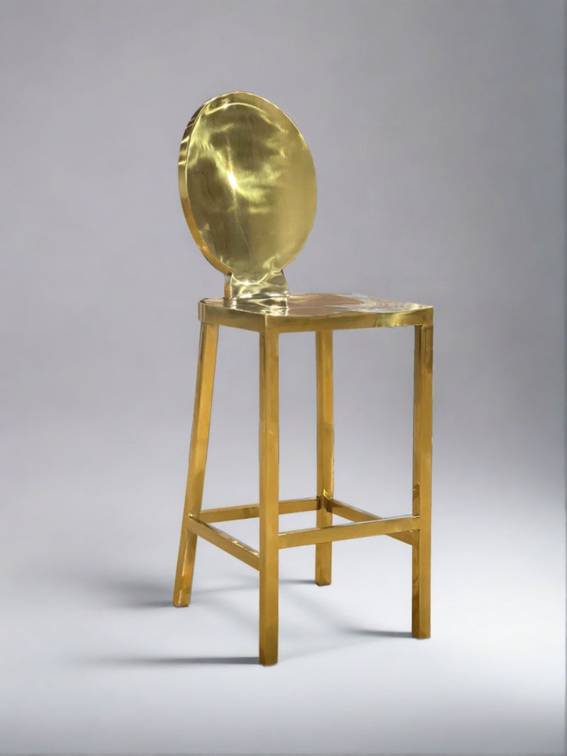 46" Monte Carlo Barstool • Gold |  Stainless Steel