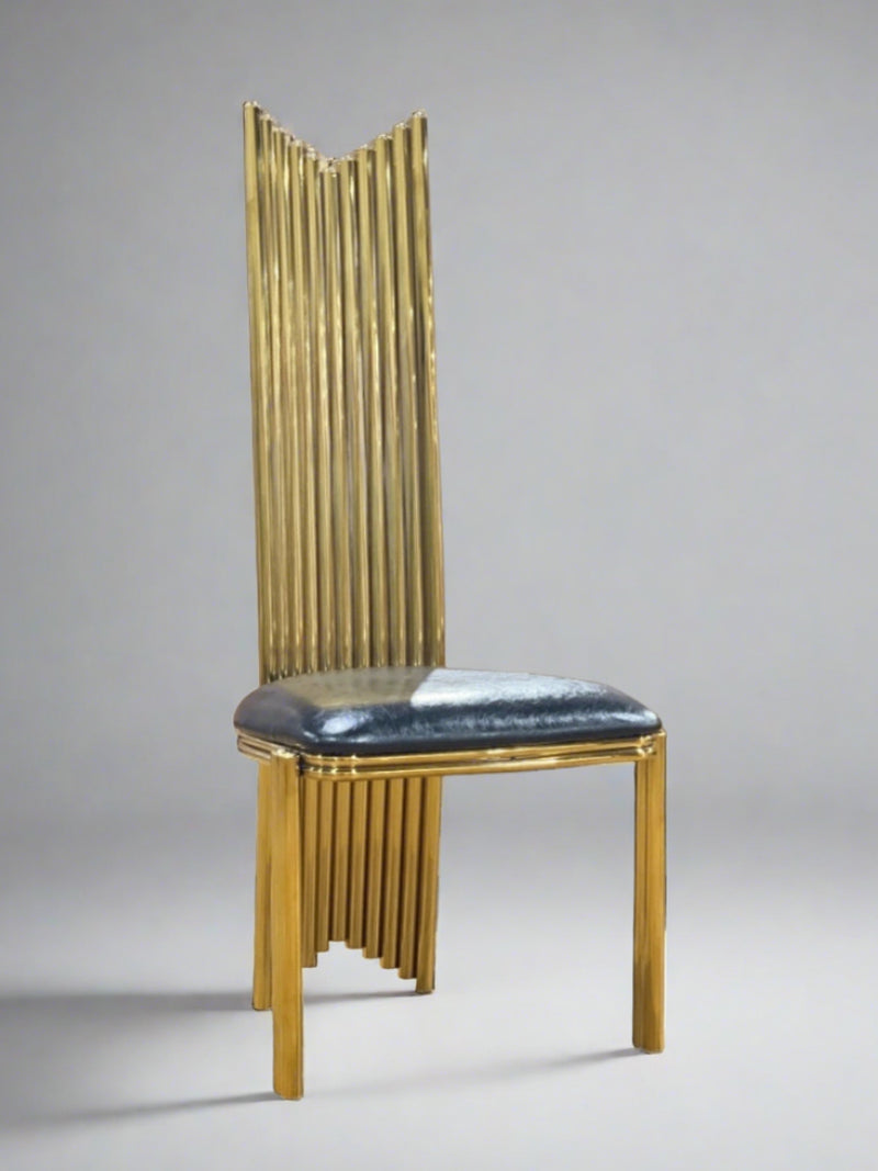 47" Stella accent chair • Gold/Black
