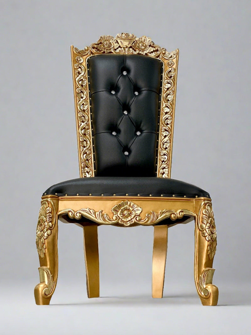 60" Casper accent chair • Gold/Black