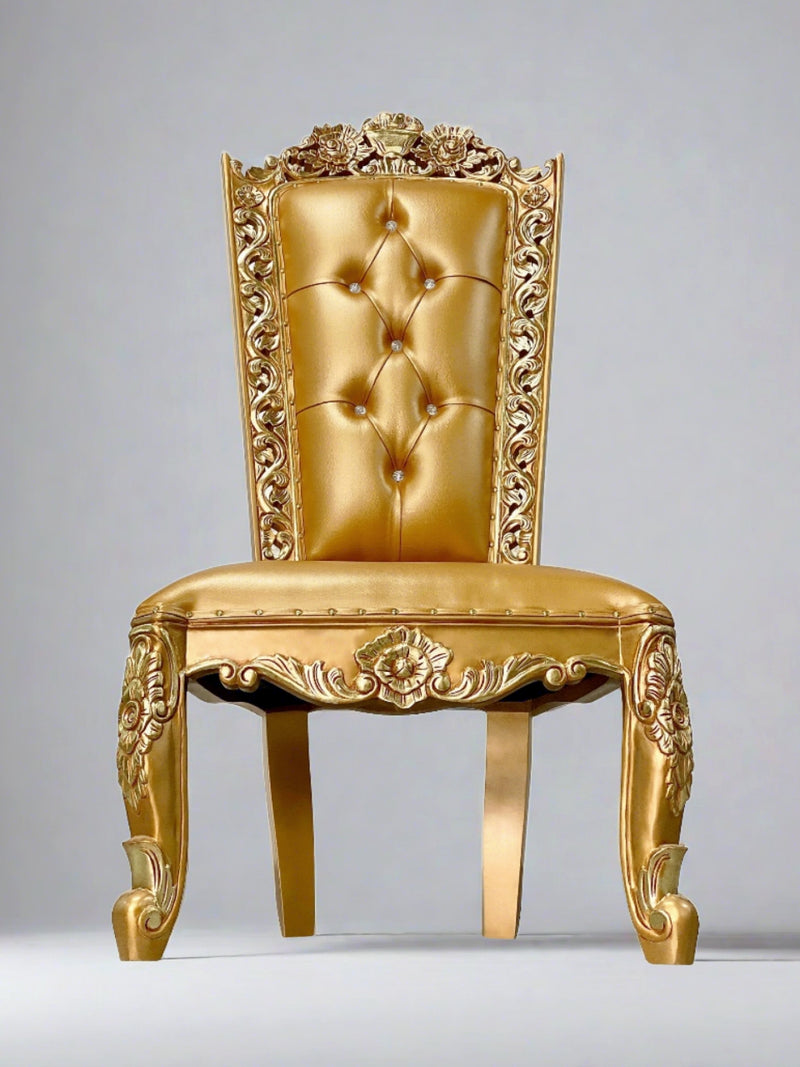 60" Casper accent chair • Gold/Gold
