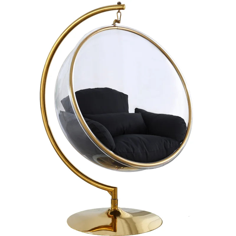 64" Elliptic Chair • Gold/Black