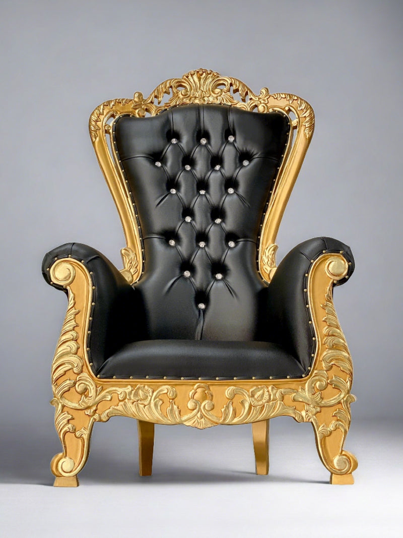 70" Aspen Throne • Gold/Black