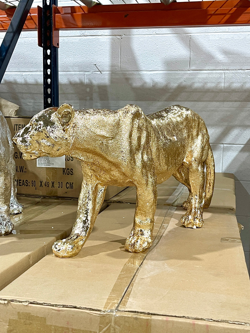 35" Tabletop Jaguar • Gold - A453 Chiseled Perfections®