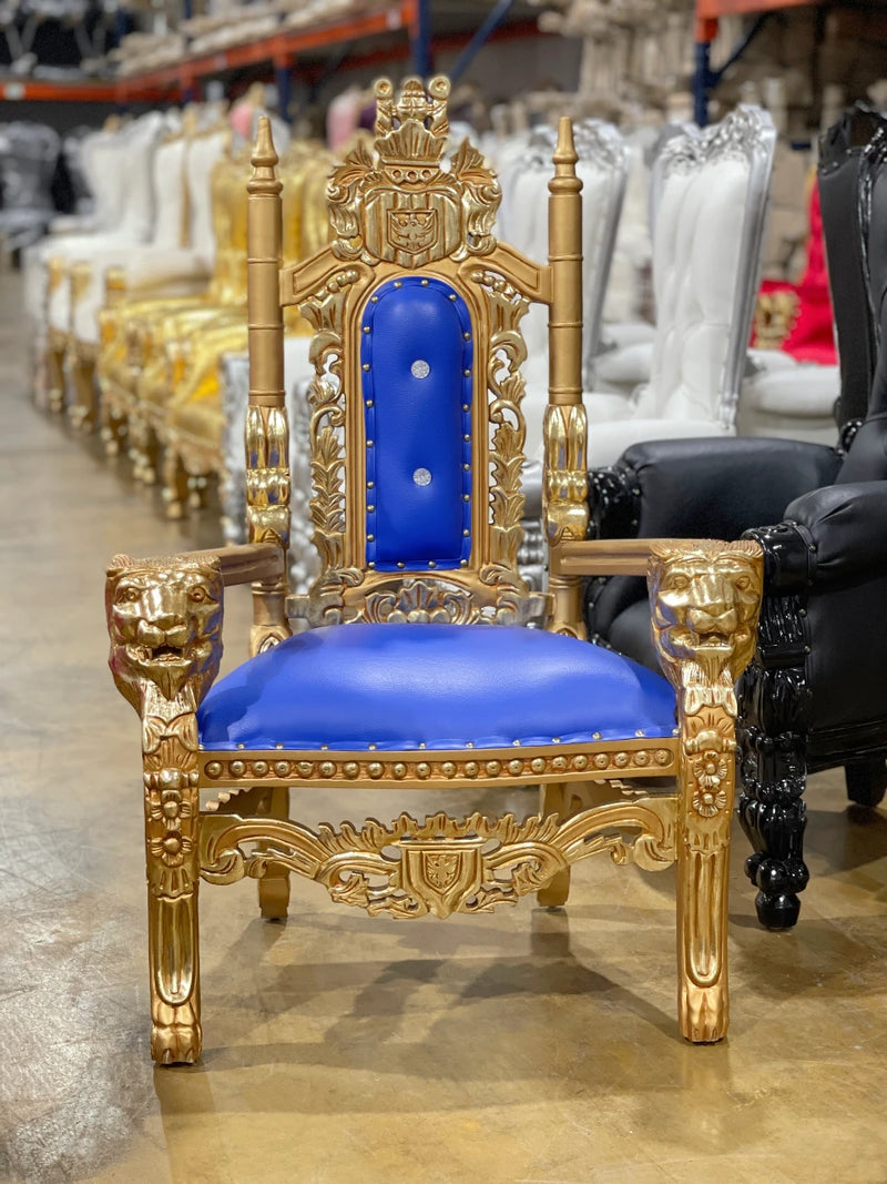 36" Kids' Raja Throne • Gold/Royal Blue