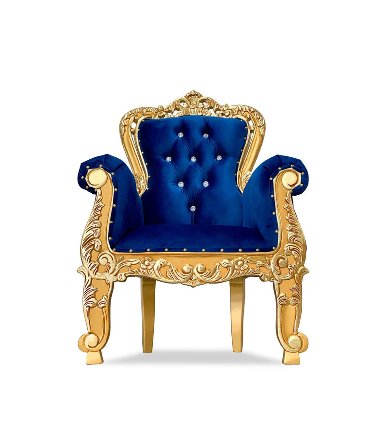 39" Kids' Aspen Throne • Gold/Blue (V) Chiseled Perfections®