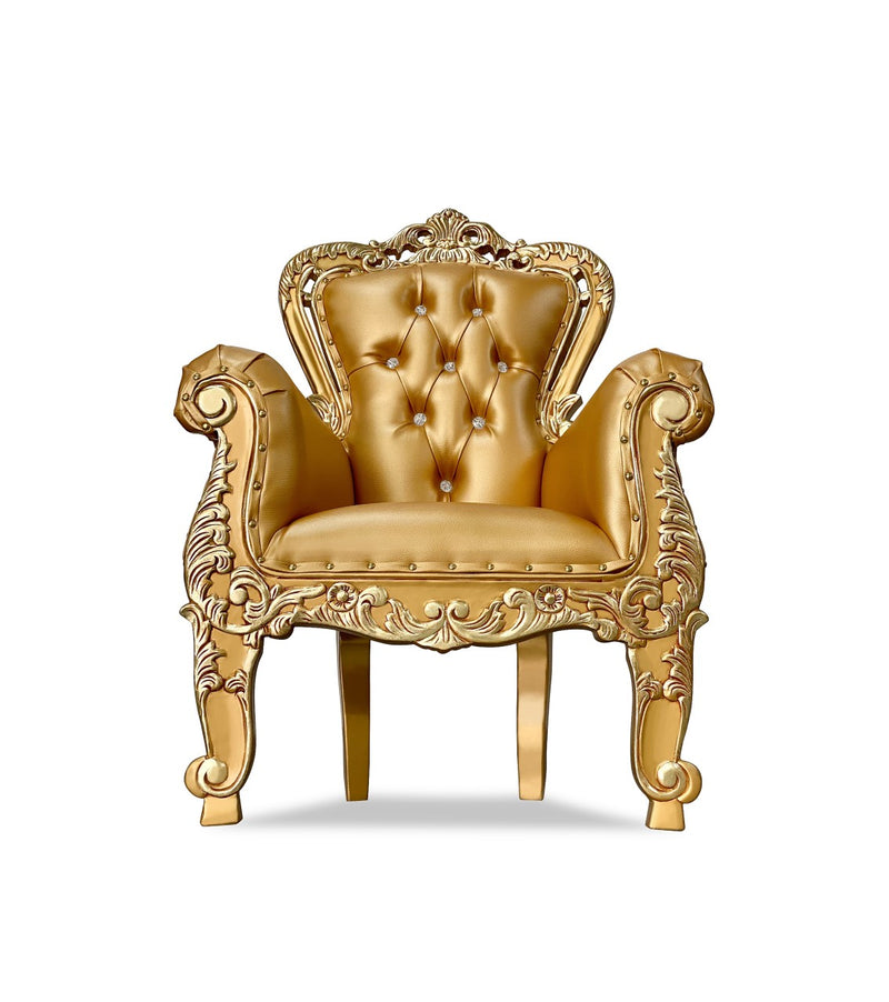 39" Kids' Aspen Throne • Gold/Gold Chiseled Perfections®