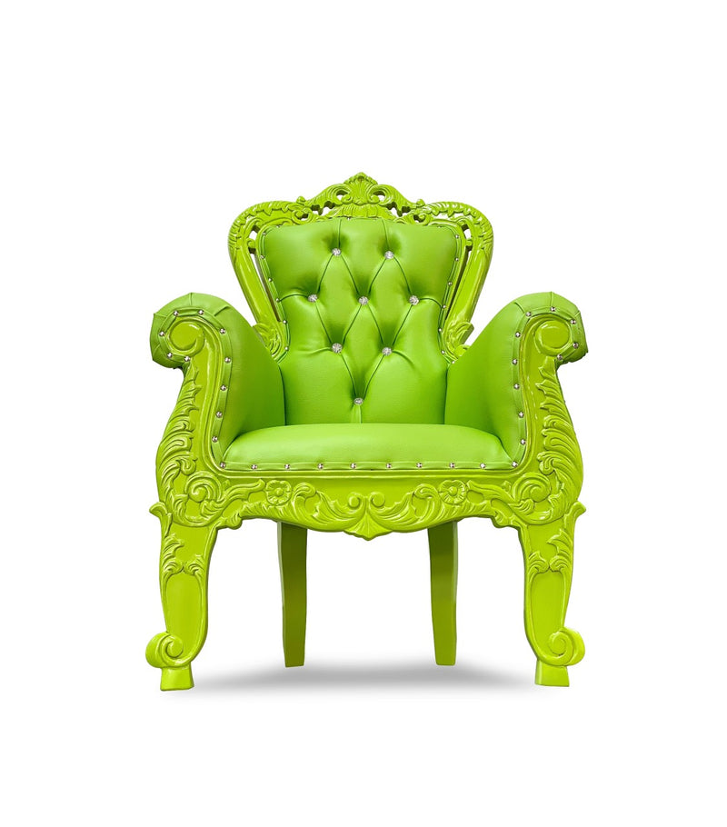 39" Kids' Aspen Throne • Green/Green Chiseled Perfections®