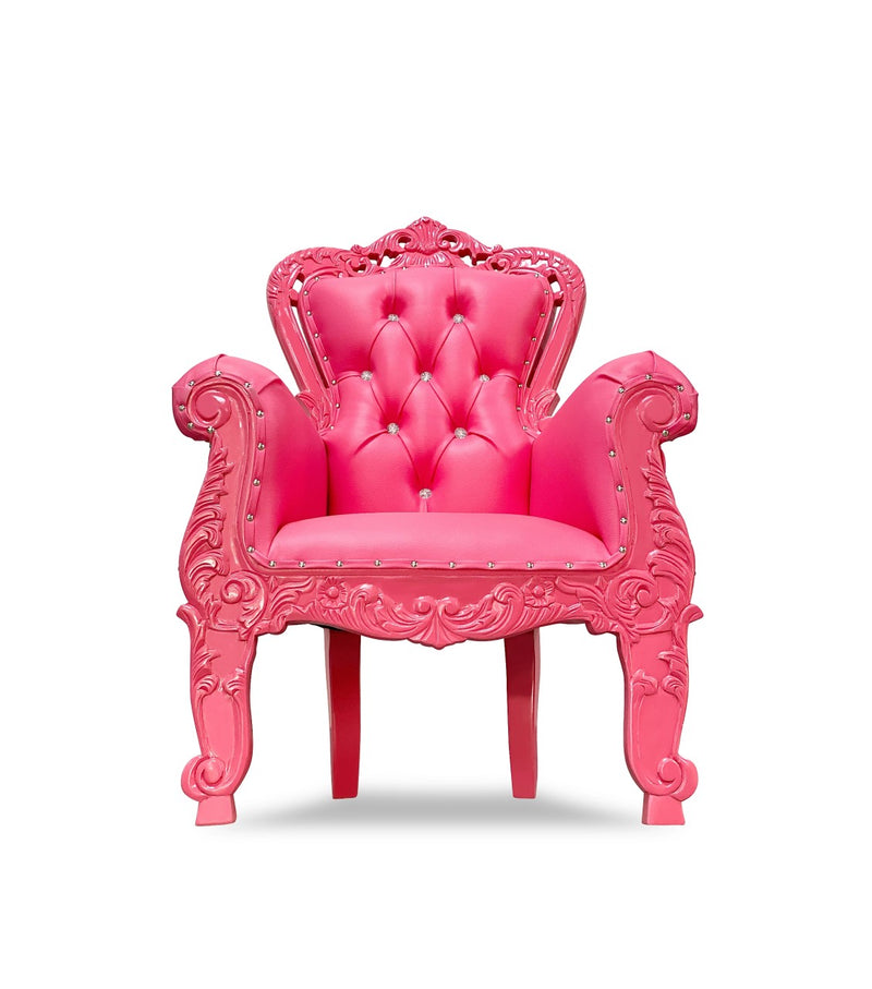 39" Kids' Aspen Throne • Hot Pink/Hot Pink Chiseled Perfections®