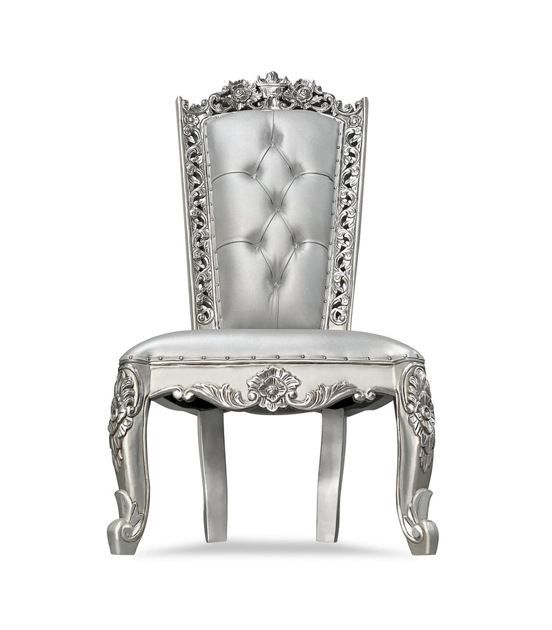 60" Casper accent chair • Silver/Silver