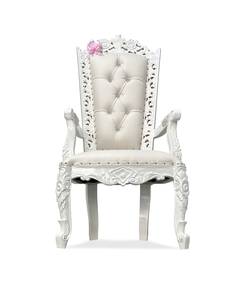 60" Casper armchair • White/Ivory