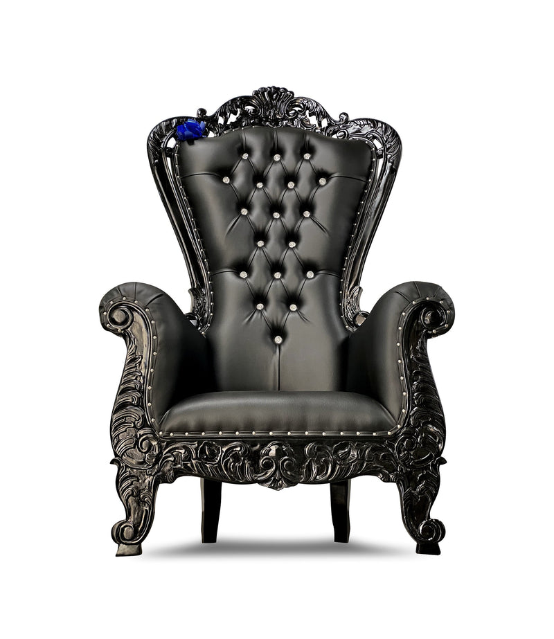 70" Aspen Throne • Black/Black