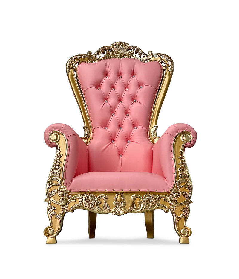 70" Aspen Throne • Gold/Pink
