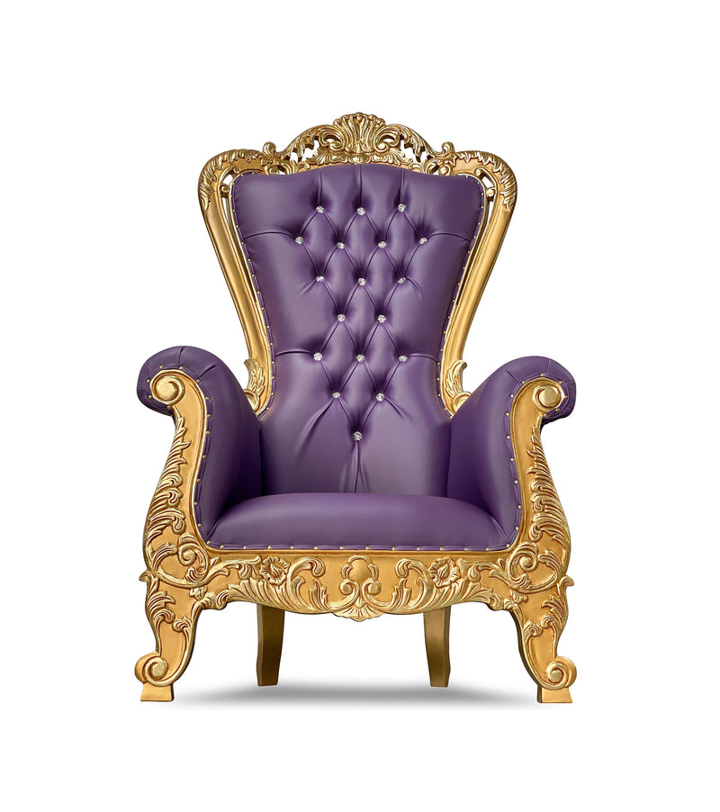 70" Aspen Throne • Gold/Purple