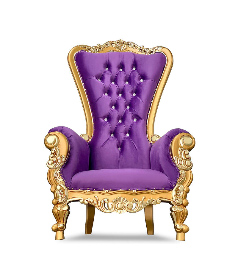 70" OG Throne • Gold/Purple velvet