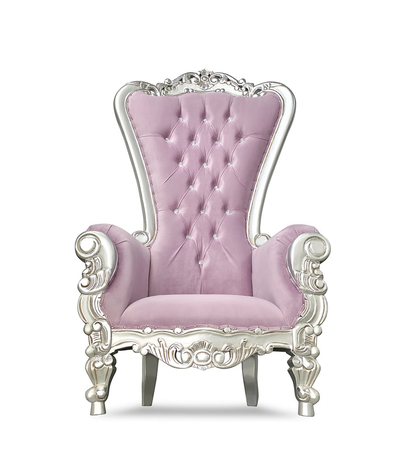 70" OG Throne • Silver/Lavender velvet