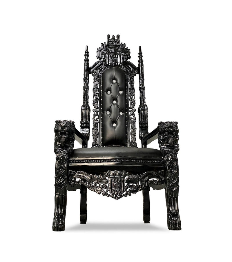 70" Raja Throne • Black/Black