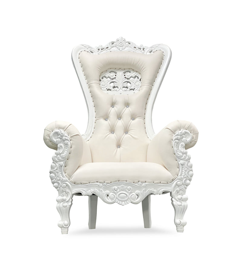 72" Blooma Throne (C) • White/Ivory